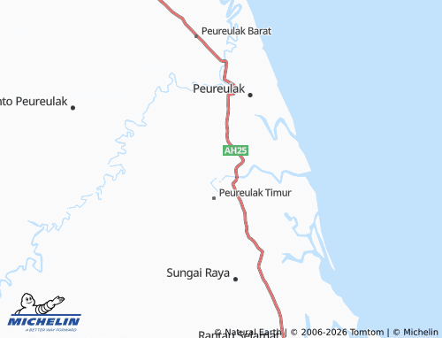MICHELIN Krut Lintang map - ViaMichelin