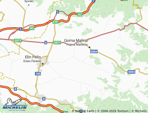 Carte MICHELIN Dolna Malina - ViaMichelin