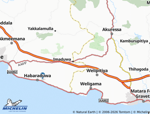 MICHELIN-Landkarte Wahala Kananke North - ViaMichelin