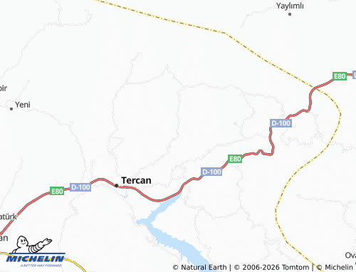 Mappa MICHELIN Karacaören - ViaMichelin