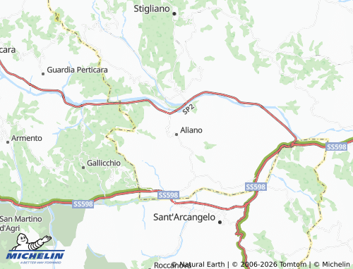 Carte MICHELIN Aliano - ViaMichelin