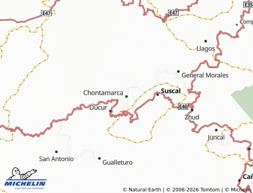 Carte MICHELIN Chontamarca - ViaMichelin