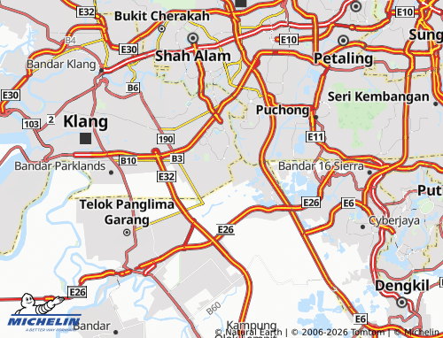 MICHELIN Taman Rawdah map - ViaMichelin