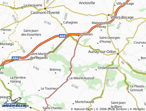 MICHELIN Jurques map - ViaMichelin