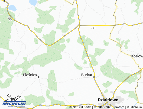 MICHELIN-Landkarte Turza Wielka - ViaMichelin