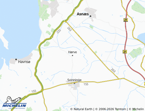 Mappa MICHELIN Hørve - ViaMichelin