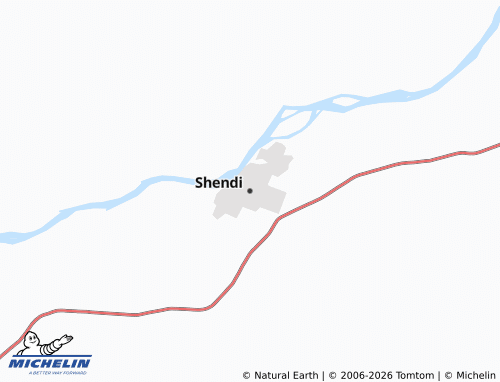 MICHELIN Shendi map - ViaMichelin