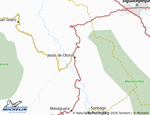 MICHELIN Jesús de Otoro map - ViaMichelin