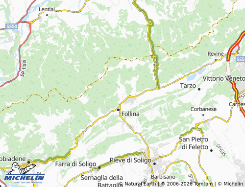 MICHELIN Valmareno map - ViaMichelin