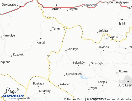 MICHELIN Sarıkaya map - ViaMichelin