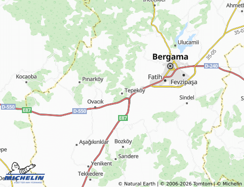 Mappa MICHELIN Tepeköy - ViaMichelin