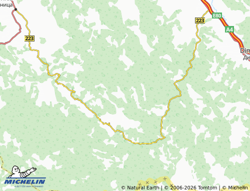 Mapa MICHELIN Kusa Vrana - ViaMichelin