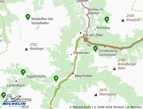 MICHELIN Schwendau map - ViaMichelin