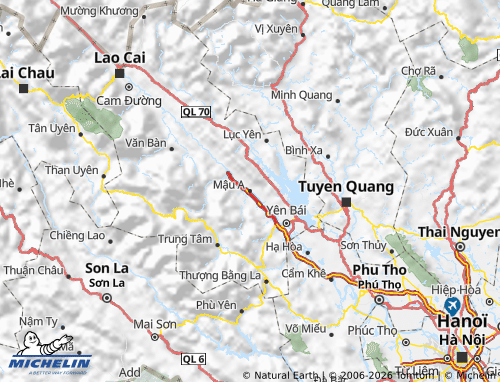 Mapa MICHELIN Văn Yên - ViaMichelin