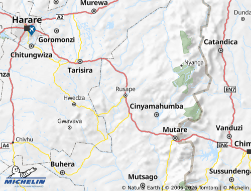 Mapa MICHELIN Makoni - ViaMichelin