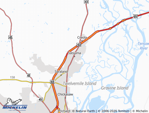 Mappa MICHELIN Satsuma - ViaMichelin