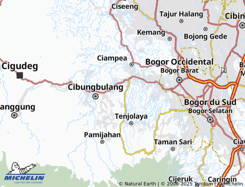 MICHELIN Cicadas map - ViaMichelin