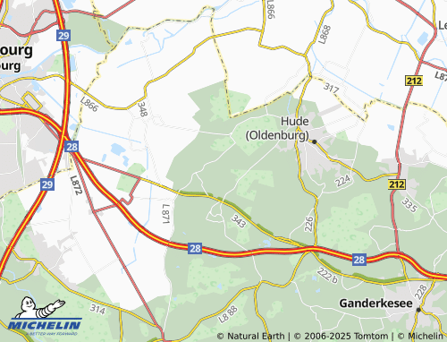 MICHELIN Lindhorn map - ViaMichelin