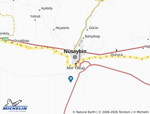 MICHELIN Nusaybin map - ViaMichelin