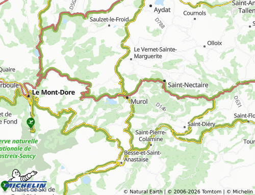Carte MICHELIN Murol - ViaMichelin