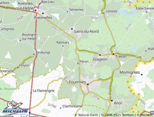 Carte MICHELIN Les Bruyères - ViaMichelin
