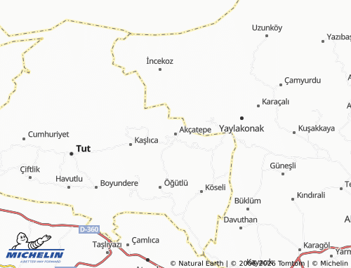 MICHELIN Akçatepe map - ViaMichelin