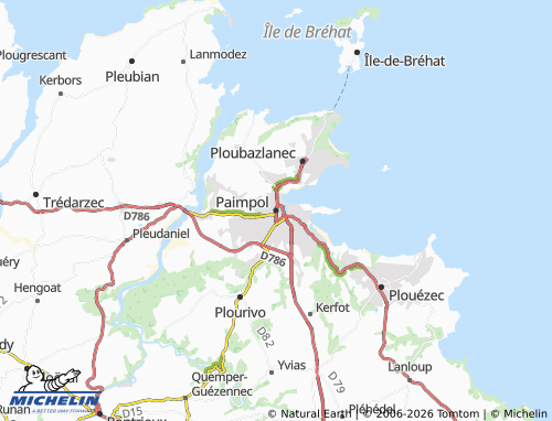 Mapa MICHELIN Paimpol - ViaMichelin
