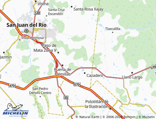 Mappa MICHELIN San Miguel Arcángel - ViaMichelin