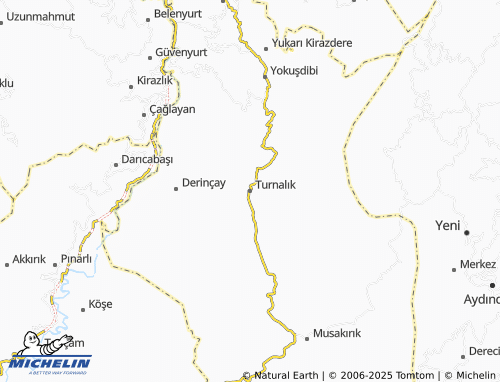 MICHELIN Turnalık map - ViaMichelin