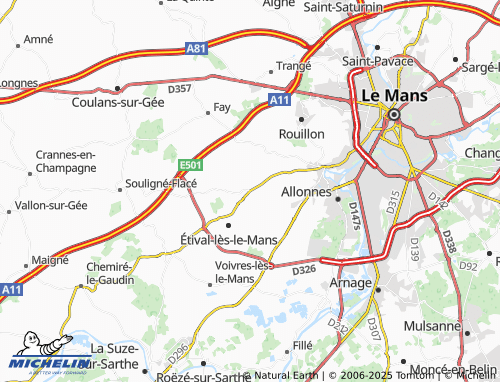 MICHELIN Saint-Georges-du-Bois map - ViaMichelin