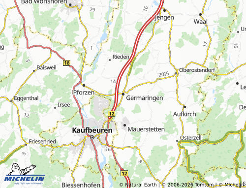 Mapa MICHELIN Germaringen - ViaMichelin