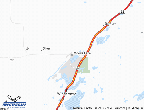 Carte MICHELIN Moose Lake - ViaMichelin