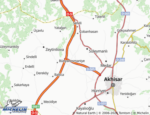 Mappa MICHELIN Sünnetçiler - ViaMichelin