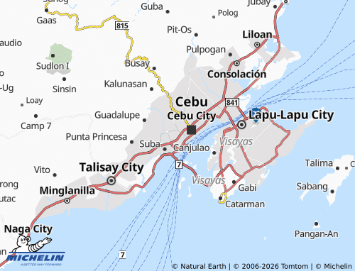 MICHELIN T. Padilla map - ViaMichelin