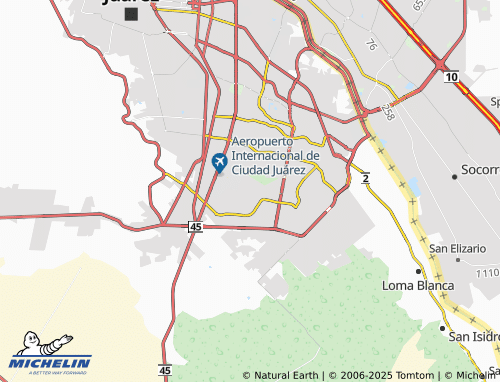 MICHELIN Vistas de la Aurora map - ViaMichelin