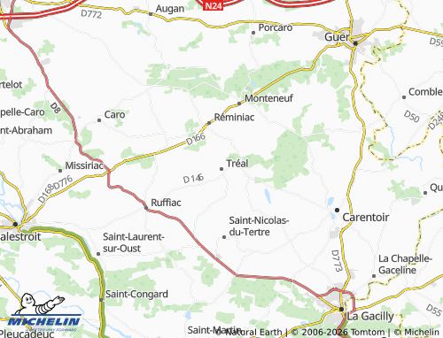 Mappa MICHELIN Tréal - ViaMichelin