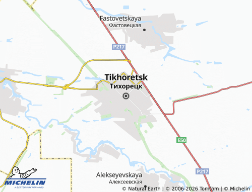 Mapa MICHELIN Tikhoretsk - ViaMichelin