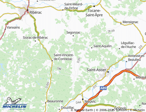 MICHELIN Chantérac map - ViaMichelin