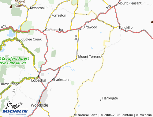 MICHELIN-Landkarte Mount Torrens - ViaMichelin