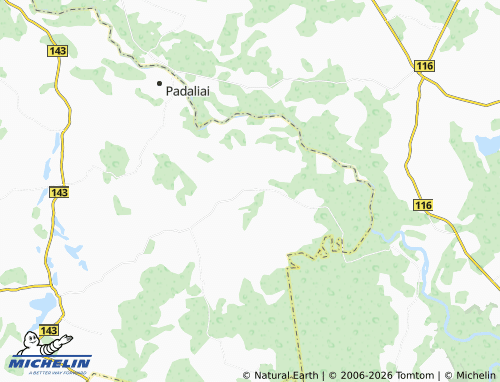 MICHELIN Paparčiai map - ViaMichelin