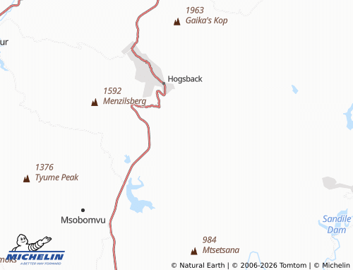 MICHELIN-Landkarte Mmangweni - ViaMichelin