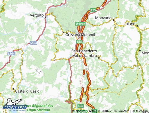 Kaart MICHELIN Lagaro - ViaMichelin
