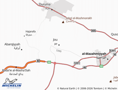 MICHELIN-Landkarte Jou - ViaMichelin
