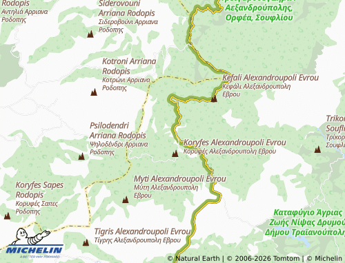 Carte MICHELIN Leptokarya - ViaMichelin