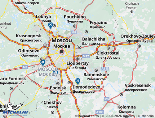 Mapa MICHELIN Liúbertsy - ViaMichelin