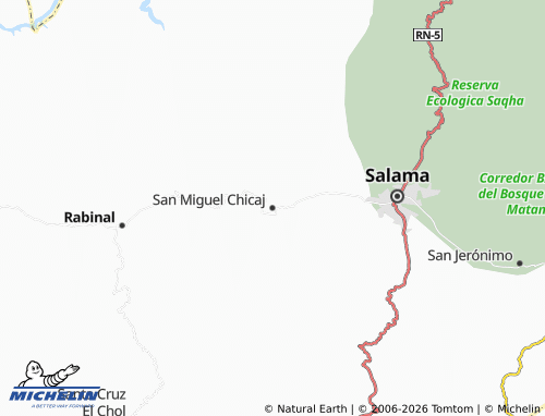 Mappa MICHELIN San Miguel Chicaj - ViaMichelin