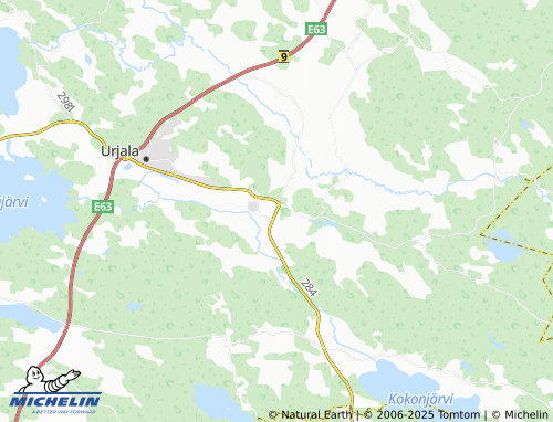 MICHELIN Huhti map - ViaMichelin