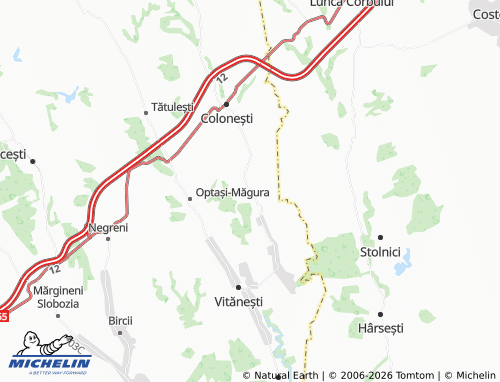 Carte MICHELIN Guești - ViaMichelin