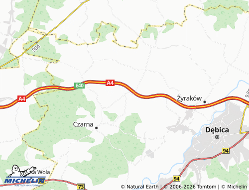 MICHELIN Borowa map - ViaMichelin