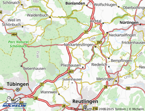 MICHELIN Gniebel map - ViaMichelin